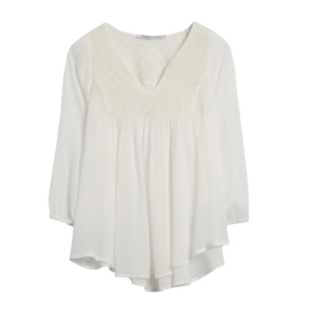 Collective Concepts Brigden Crochet Detail Top